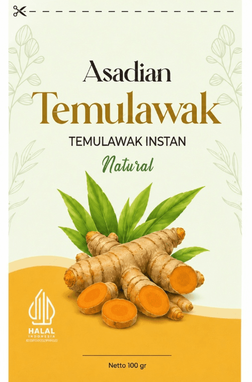 Kemasan Asadian Temulawak 100gr